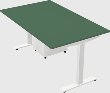 Single motor electric desk