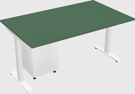 Single motor electric desk