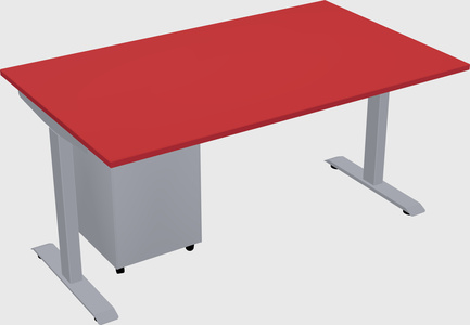 Single motor electric desk