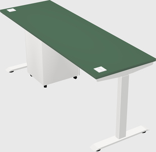 Single motor electric desk