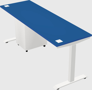 Single motor electric desk