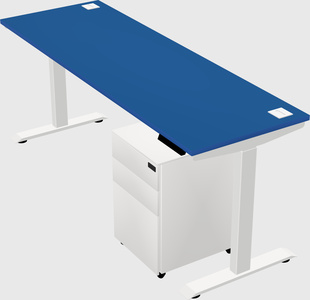 Single motor electric desk