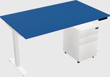 Single motor electric desk