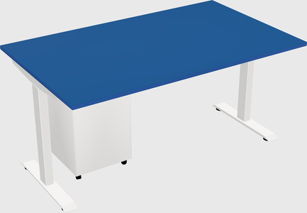 Single motor electric desk