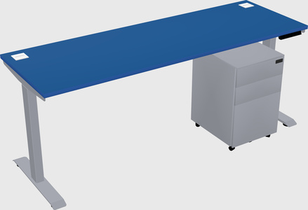 Single motor electric desk
