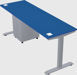 Single motor electric desk