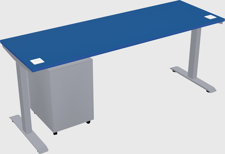 Single motor electric desk