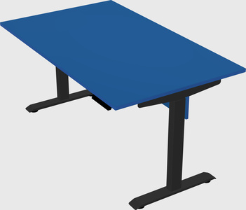 Single motor electric desk