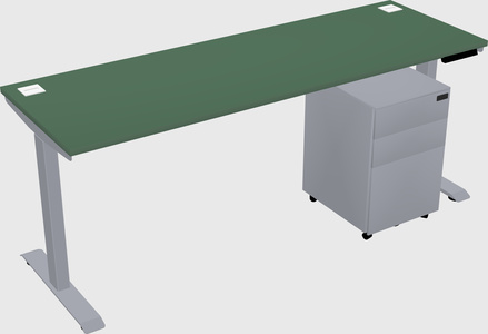 Single motor electric desk