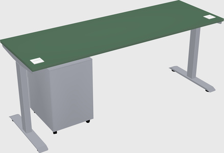 Single motor electric desk