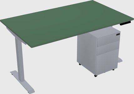 Single motor electric desk