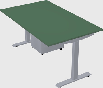 Single motor electric desk