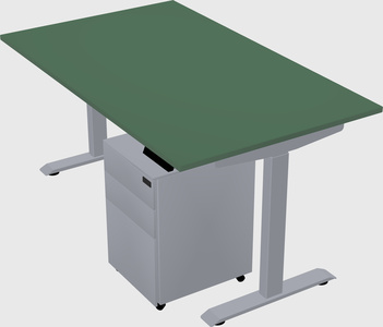 Single motor electric desk