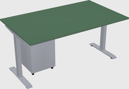 Single motor electric desk