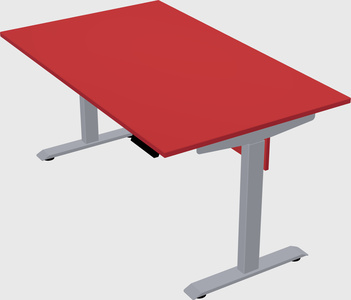 Single motor electric desk