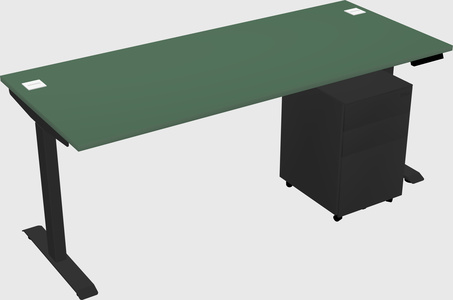 Single motor electric desk