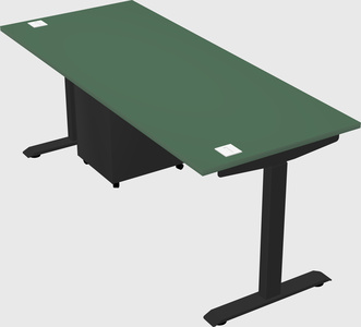 Single motor electric desk