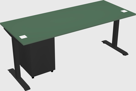Single motor electric desk