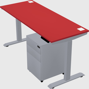 Single motor electric desk