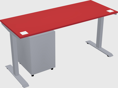 Single motor electric desk