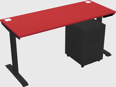 Single motor electric desk