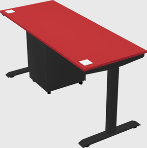 Single motor electric desk