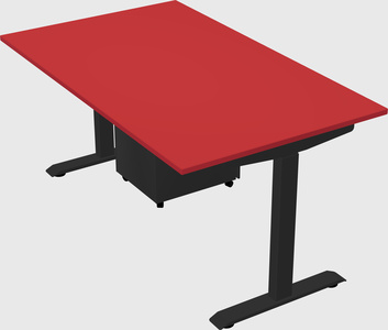 Single motor electric desk