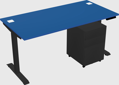 Single motor electric desk
