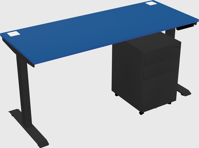 Single motor electric desk