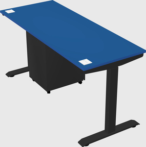 Single motor electric desk