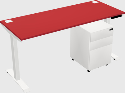 Single motor electric desk