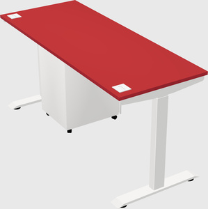 Single motor electric desk