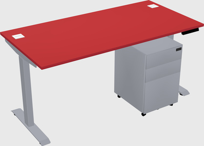 Single motor electric desk