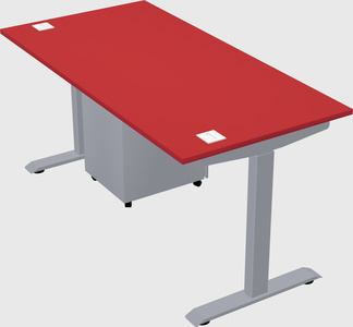Single motor electric desk