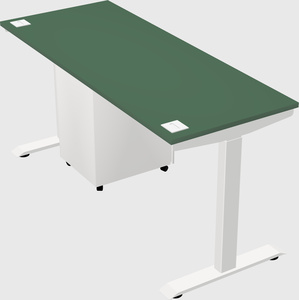 Single motor electric desk