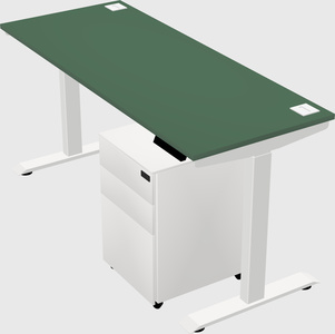 Single motor electric desk