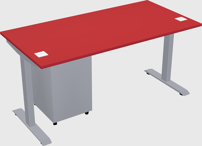 Single motor electric desk