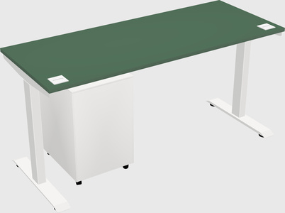 Single motor electric desk