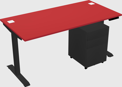 Single motor electric desk