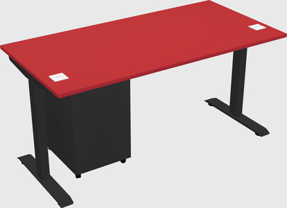 Single motor electric desk