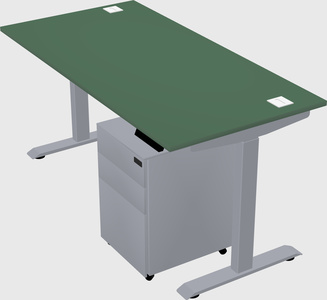 Single motor electric desk