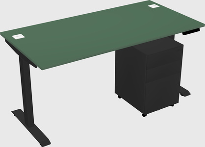Single motor electric desk