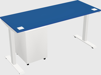 Single motor electric desk