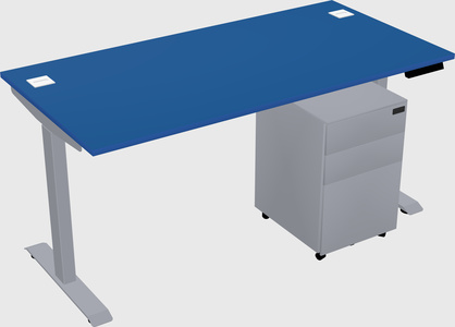 Single motor electric desk