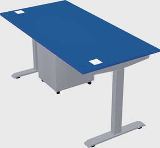 Single motor electric desk