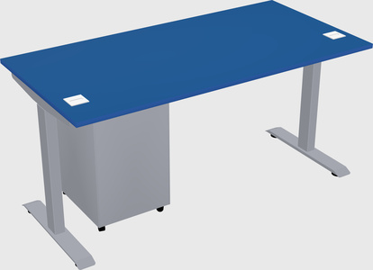 Single motor electric desk