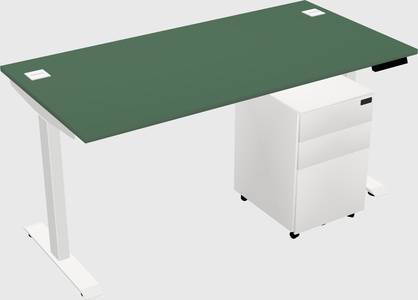 Single motor electric desk