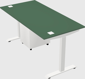 Single motor electric desk