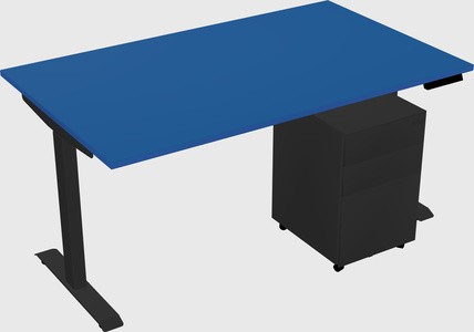 Single motor electric desk