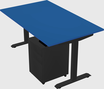 Single motor electric desk